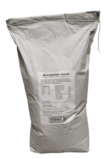Huvudbild Mineralfoder Alpacka 15 kg
