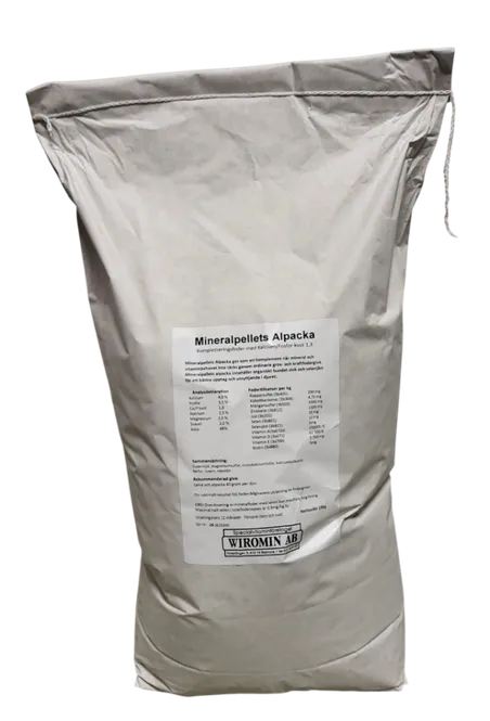 Huvudbild Mineralfoder Alpacka 15 kg